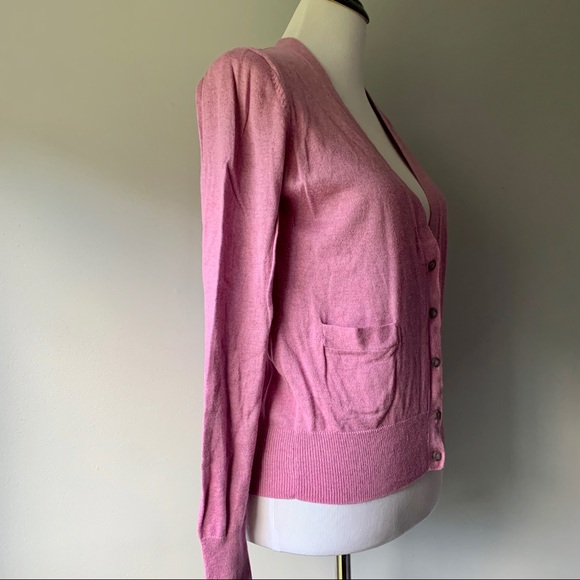 LOFT Light Purple Button Up Cardigan - Picture 6 of 10